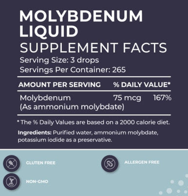 BodyBio Liquid Molybdenum 2 oz.