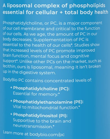 BodyBio PC (phosphatidylcholine) 16 oz. Liquid