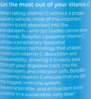 BodyBio Liposomal Vitamin C 60sg