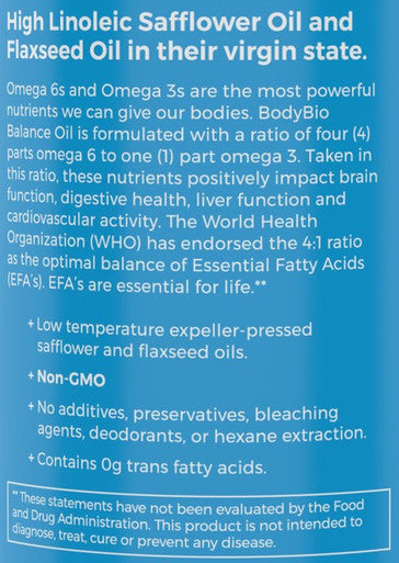 BodyBio Balance Oil 60sg