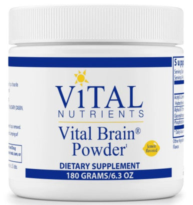 Vital Nutrients Vital Brain Powder 6.3 oz. Lemon Flavored