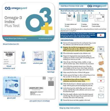 Omega Quant Omega-3 Index Plus Test 1 kit