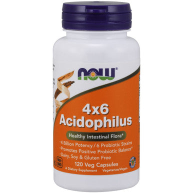 Now Foods 4 X 6 Acidophilus 120vc