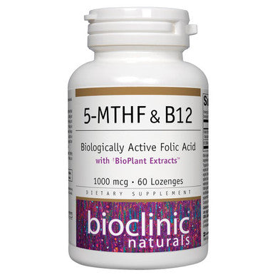 Bioclinic Naturals 5-MTHF & B12 60 lozenges