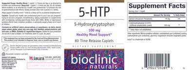 Bioclinic Naturals 5-HTP 60 Time Release Caplets