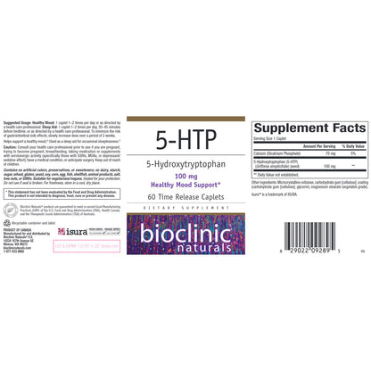 Bioclinic Naturals 5-HTP 60 Time Release Caplets