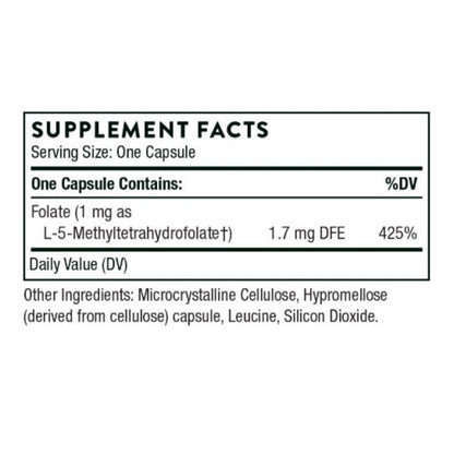 Thorne 5-MTHF 1 mg 60c