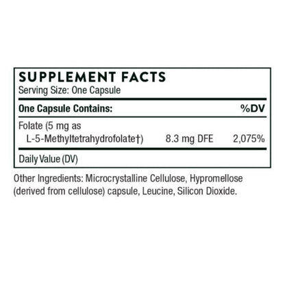 Thorne 5-MTHF 5mg 60c