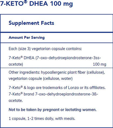 Pure Encapsulations 7-Keto DHEA 100mg 60c