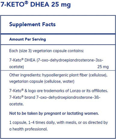 Pure Encapsulations 7-Keto DHEA 25mg 120c