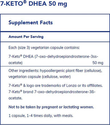 Pure Encapsulations 7-Keto DHEA 50mg 60c