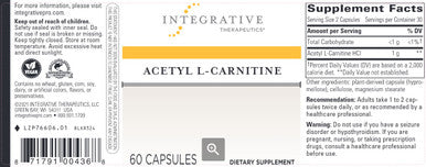 Integrative Therapeutics Acetyl L-Carnitine 60c