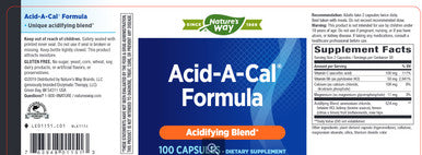 Natures Way Acid-A-Cal 100c