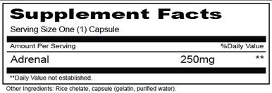 Priority One Adrenal 250 90c