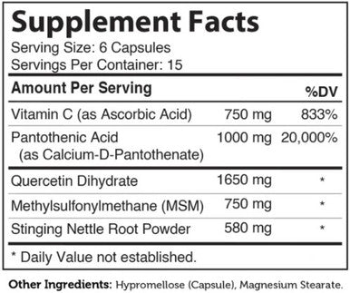 Advanced Nutrition by Zahler AllerBreez 180c