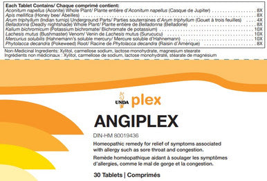 UNDA Angiplex-30 unidoses 30 Tablet