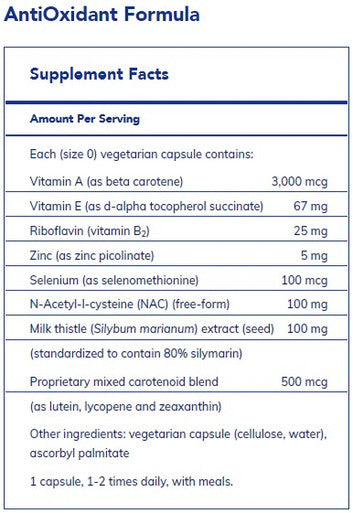 Pure Encapsulations AntiOxidant Formula 120c