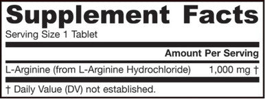 Jarrow Formulas Arginine 1000mg 100t