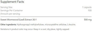 Allergy Research Group Artemesia 500mg 100vc