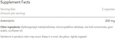 Allergy Research Group Artemisinin 100mg 90c