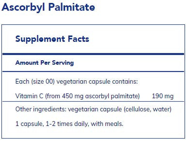 Pure Encapsulations Ascorbyl Palmitate 180c