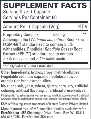 EuroMedica Ashwagandha Complex 60c