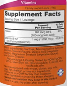 Now Foods B-12 1000mg 100 lozenges