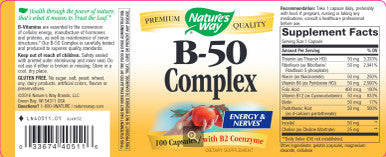 Natures Way B-50 Complex 100 caps