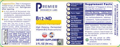 Premier Research Labs B12-ND 2 oz