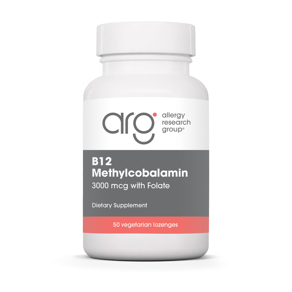 Allergy Research Group B12 Methylcobalamin 3,000 mcg 50vc Lozenges