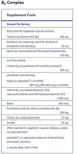 Pure Encapsulations B6 Complex 60c