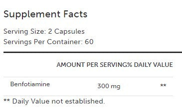 Xymogen Benfotiamine 120c