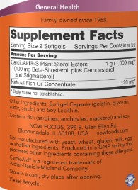 Now Foods Beta-Sitosterol plant sterols 180sg