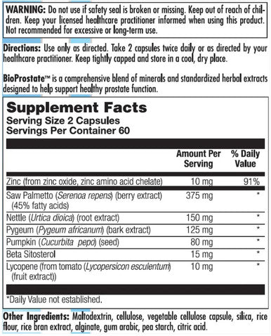 Nutra BioGenesis BioProstate 120c