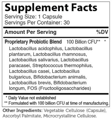 Advanced Nutrition by Zahler BioDophilus 100 30c