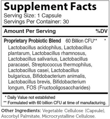 Advanced Nutrition by Zahler BioDophilus 60 30c