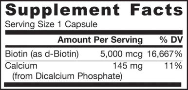 Jarrow Formulas Biotin 5000 mcg