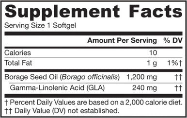 Jarrow Formulas Borage 1200mg 120 Softgels