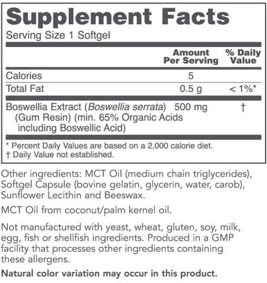 Protocol for Life Balance Boswellia Extract 500mg 90sg