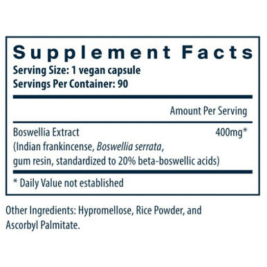 Vital Nutrients Boswellia Extract 400mg 90 vegcap