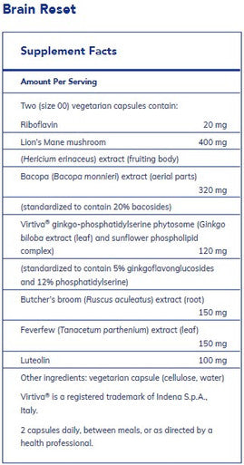 Pure Encapsulations Brain Reset 60c