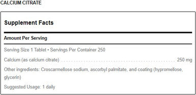 Douglas Laboratories Calcium Citrate 250mg 250T