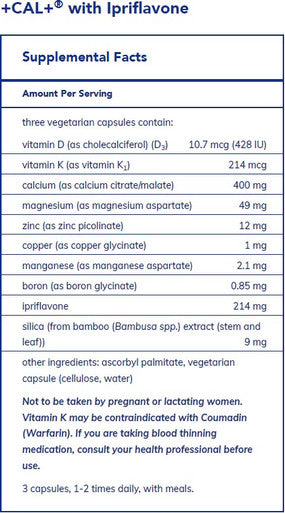 Pure Encapsulations (+) Cal with ipriflavone 350C