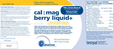 Pharmax Cal: Mag Berry Liquid + 450ml