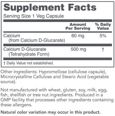 Protocol for Life Balance Calcium D-Glucarate 500mg 90vc