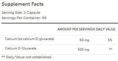 Xymogen Calcium D-Glucarate 90c