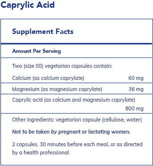 Pure Encapsulations Caprylic Acid 240c