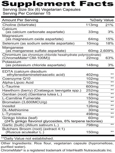 Priority One Cardio Chelation 90vc