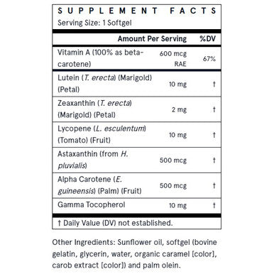 Jarrow Formulas CarotenALL 60 Softgels