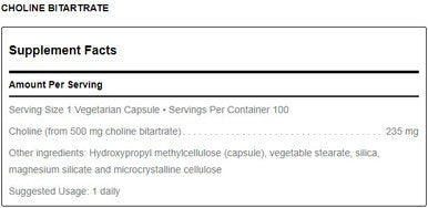 Douglas Laboratories Choline Bitartrate 100c